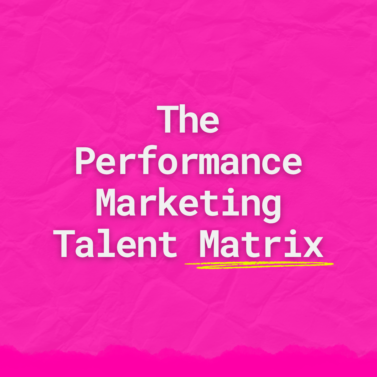 pm talent matrix