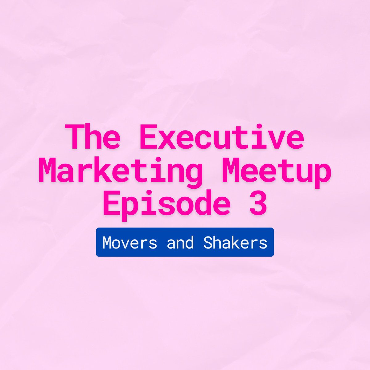 Exec Marketing Meetup Episode 3